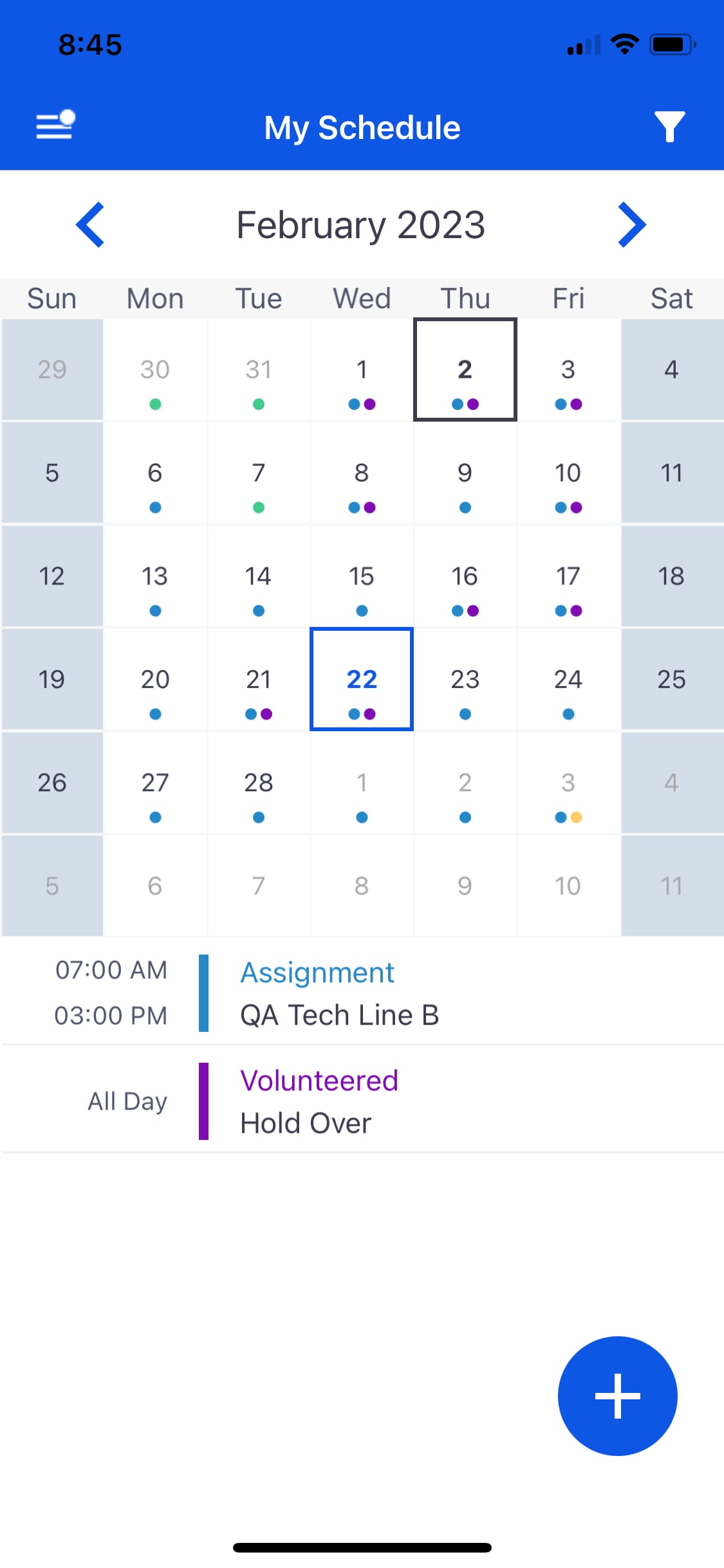 Indeavor mobile schedule